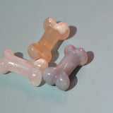 Gemstone Small Dog Bone Figurine