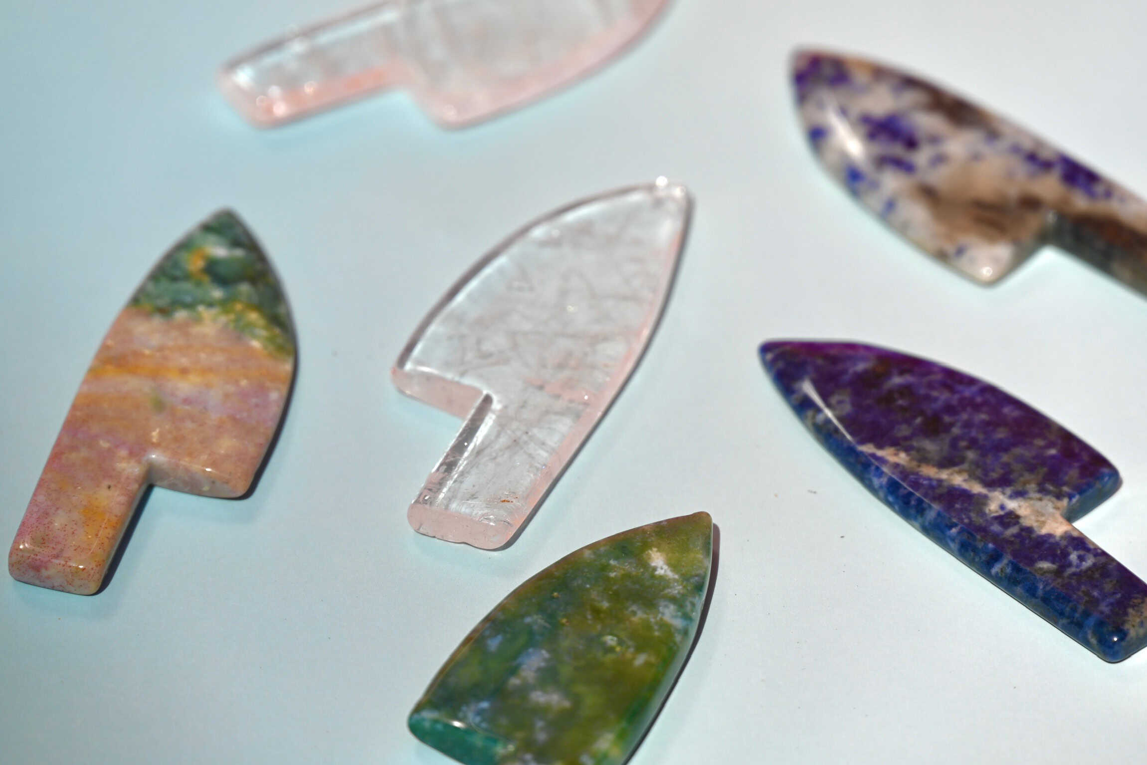 Gemstone Athame Knife