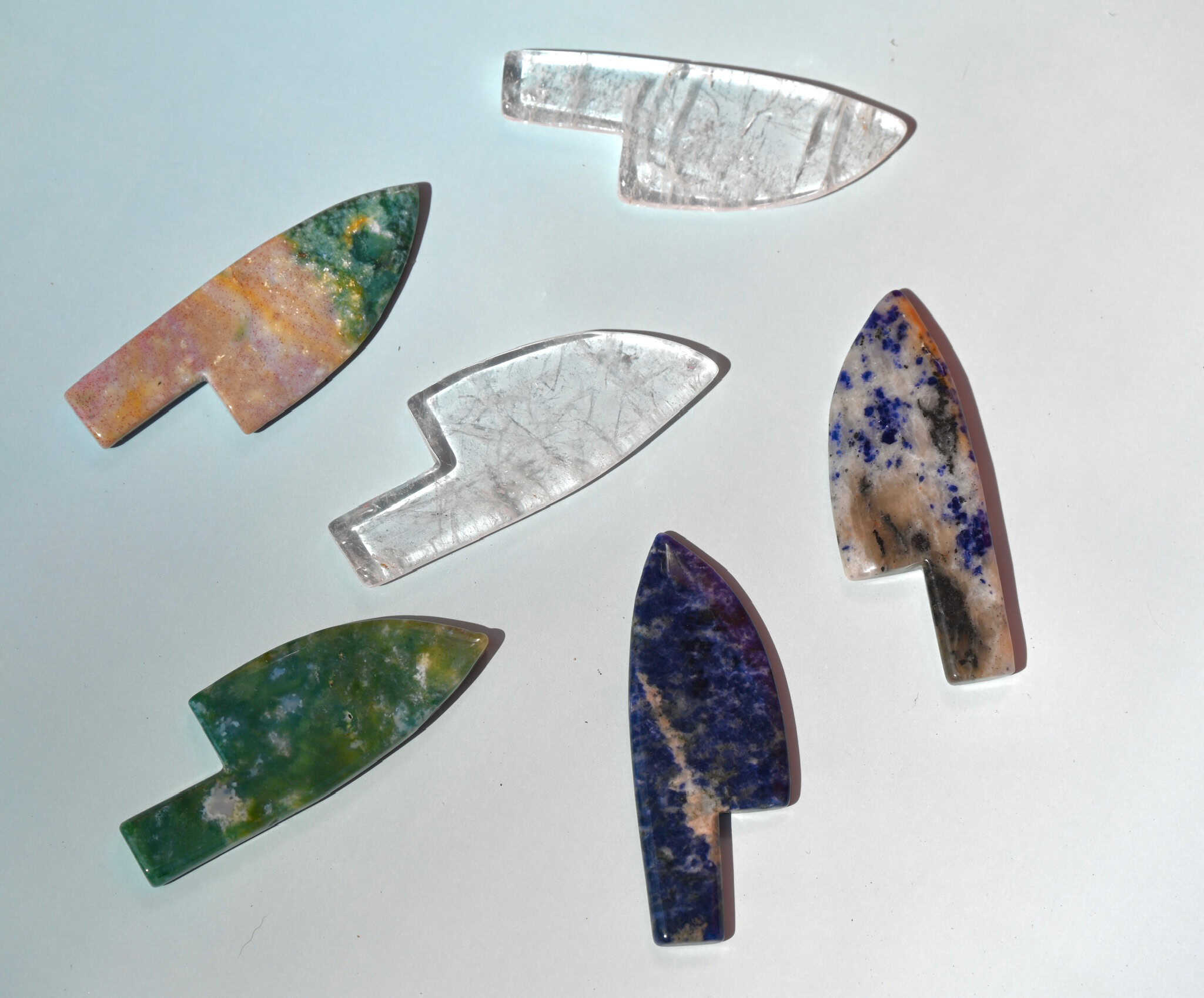 Gemstone Athame Knife