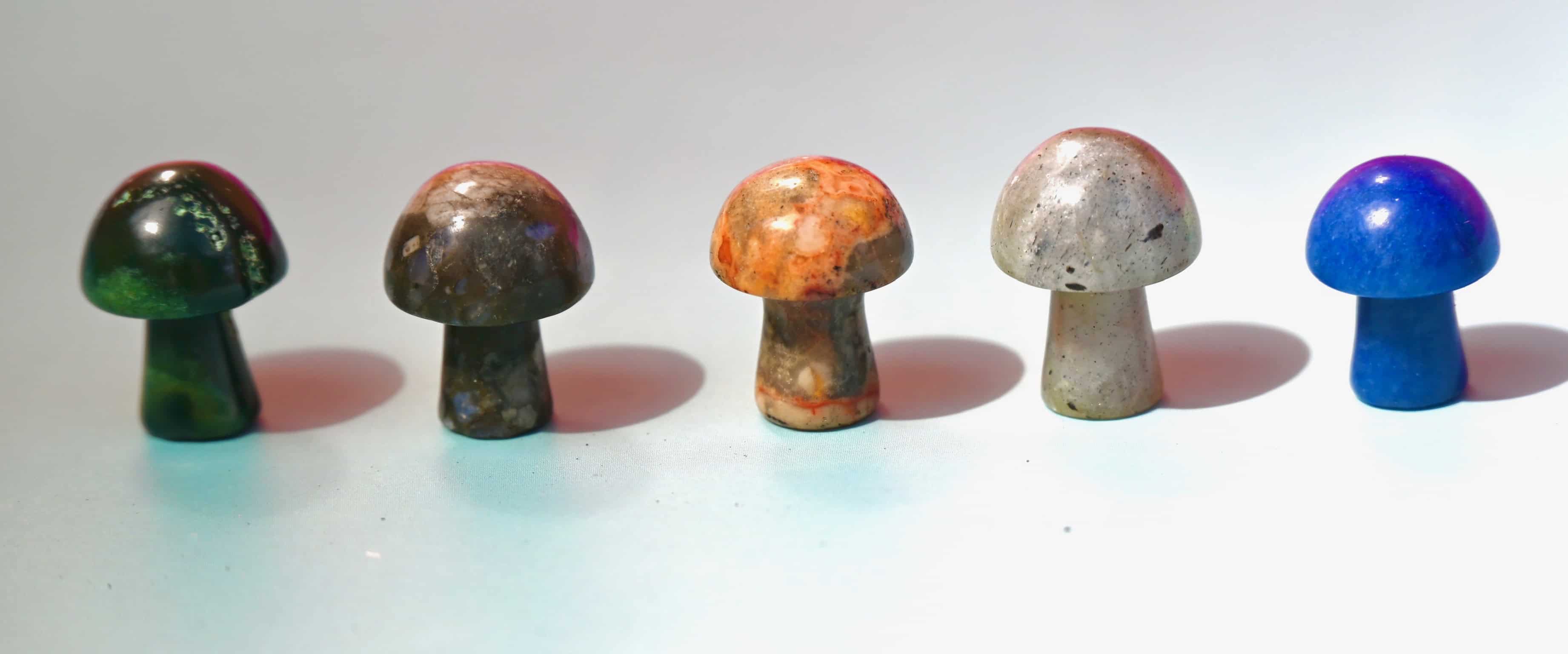 Mini Crystal Gemstone Mushrooms