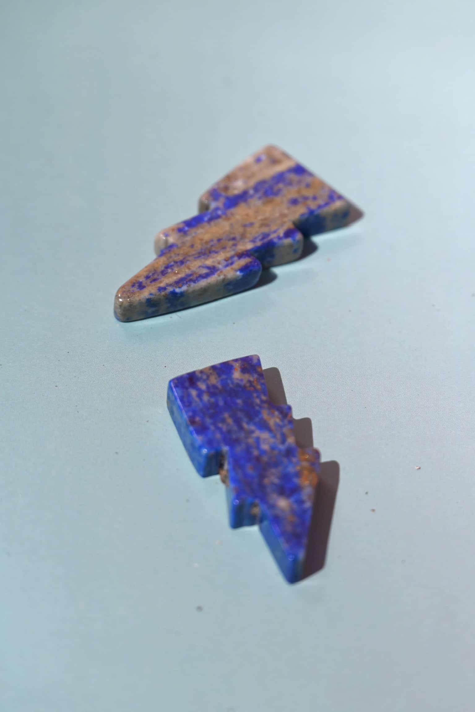 Lightning Bolts Assorted Gemstones 1 Inch