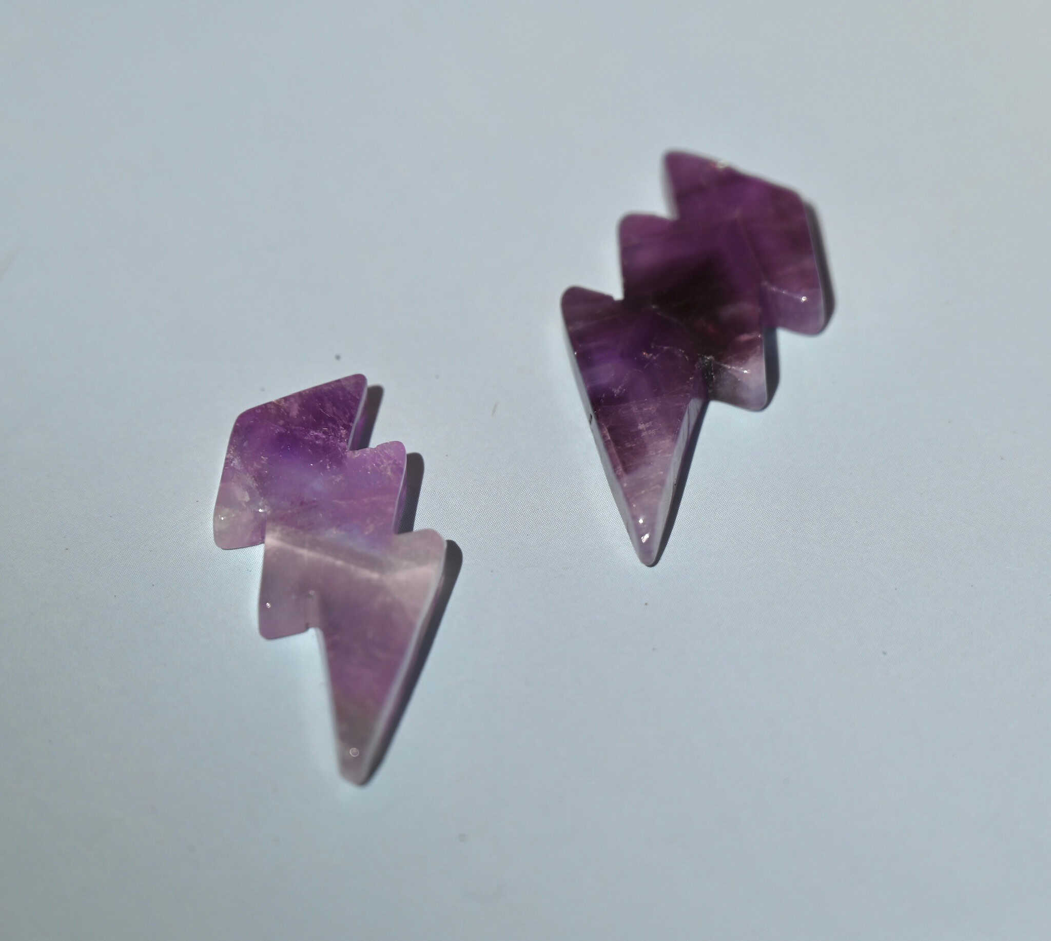 Lightning Bolts Assorted Gemstones 1 Inch