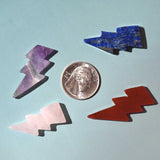 Lightning Bolts Assorted Gemstones 1 Inch