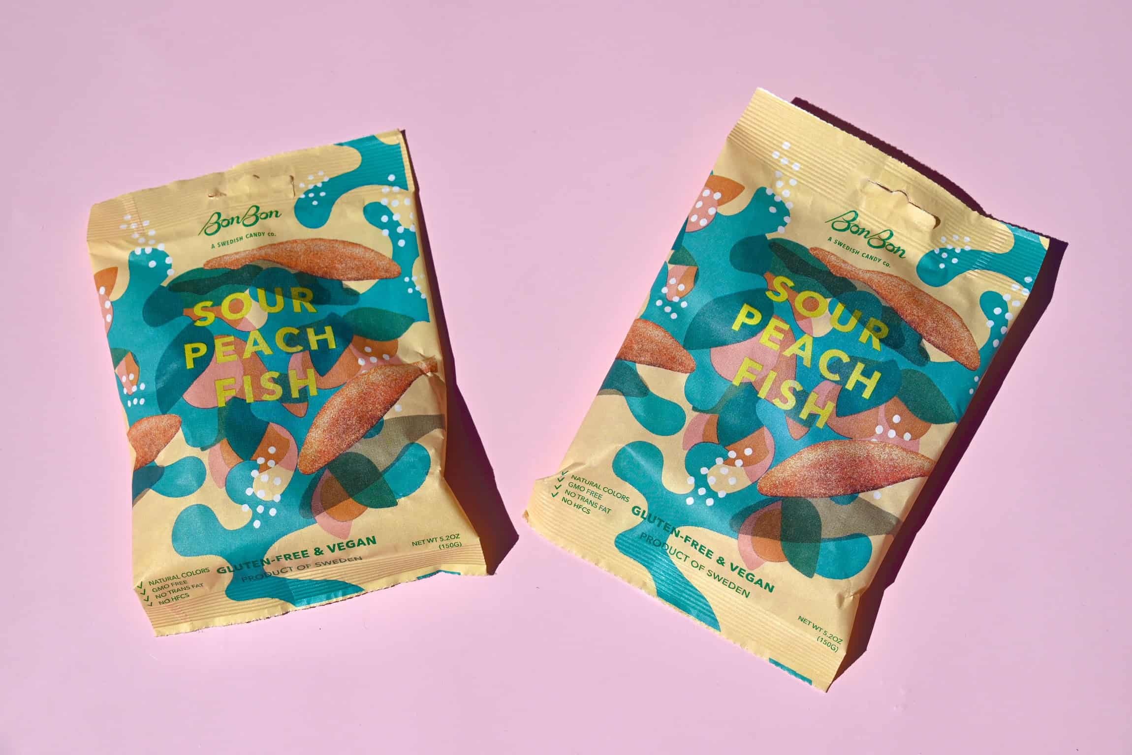 Sour Peach Fish - Swedish Candy 5.2oz (150g)