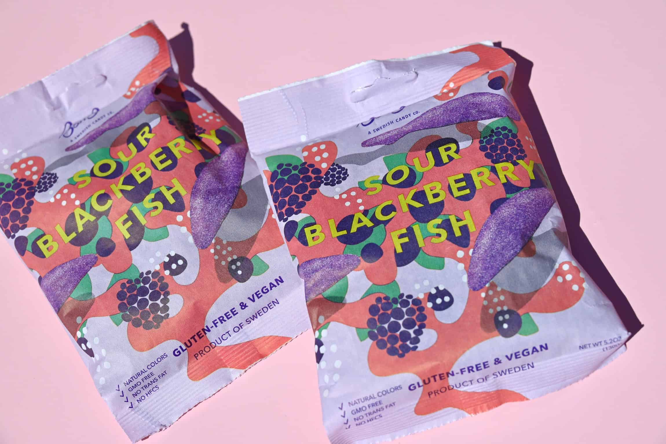 BonBon NYC Sour Blackberry Fish - Swedish Candy