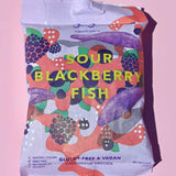 BonBon NYC Sour Blackberry Fish - Swedish Candy
