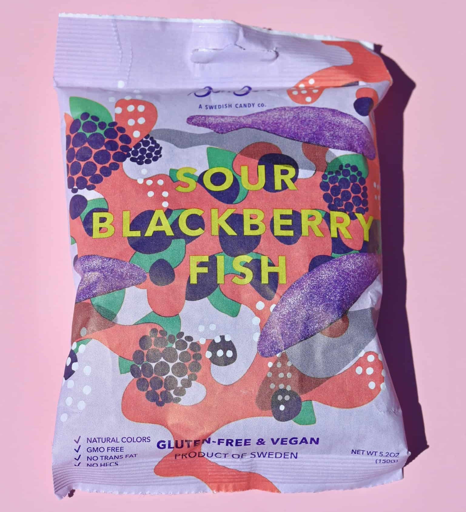 BonBon NYC Sour Blackberry Fish - Swedish Candy