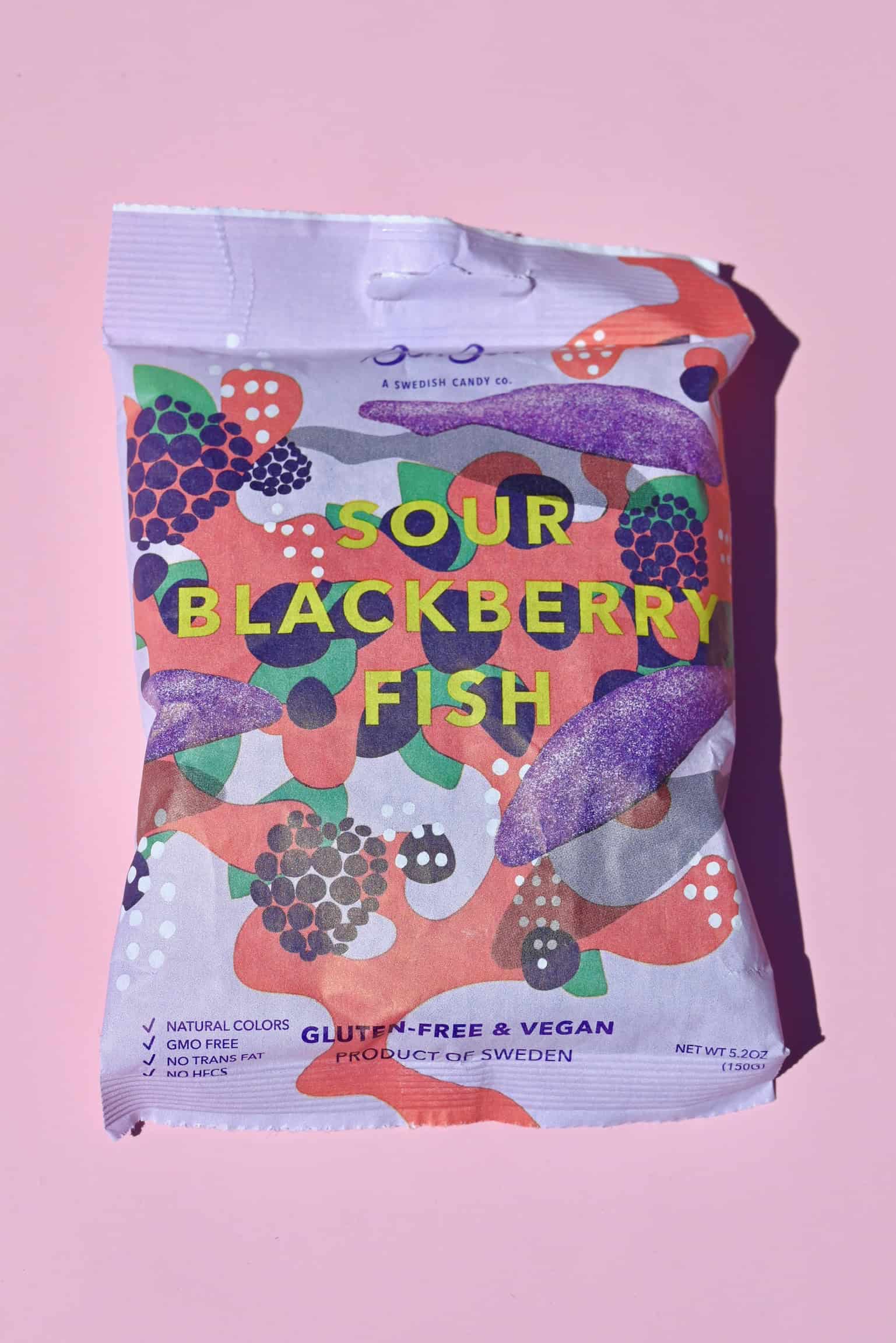 BonBon NYC Sour Blackberry Fish - Swedish Candy