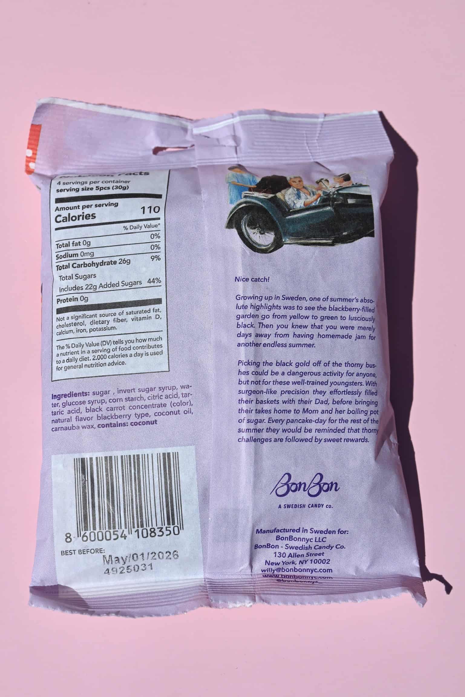 BonBon NYC Sour Blackberry Fish - Swedish Candy
