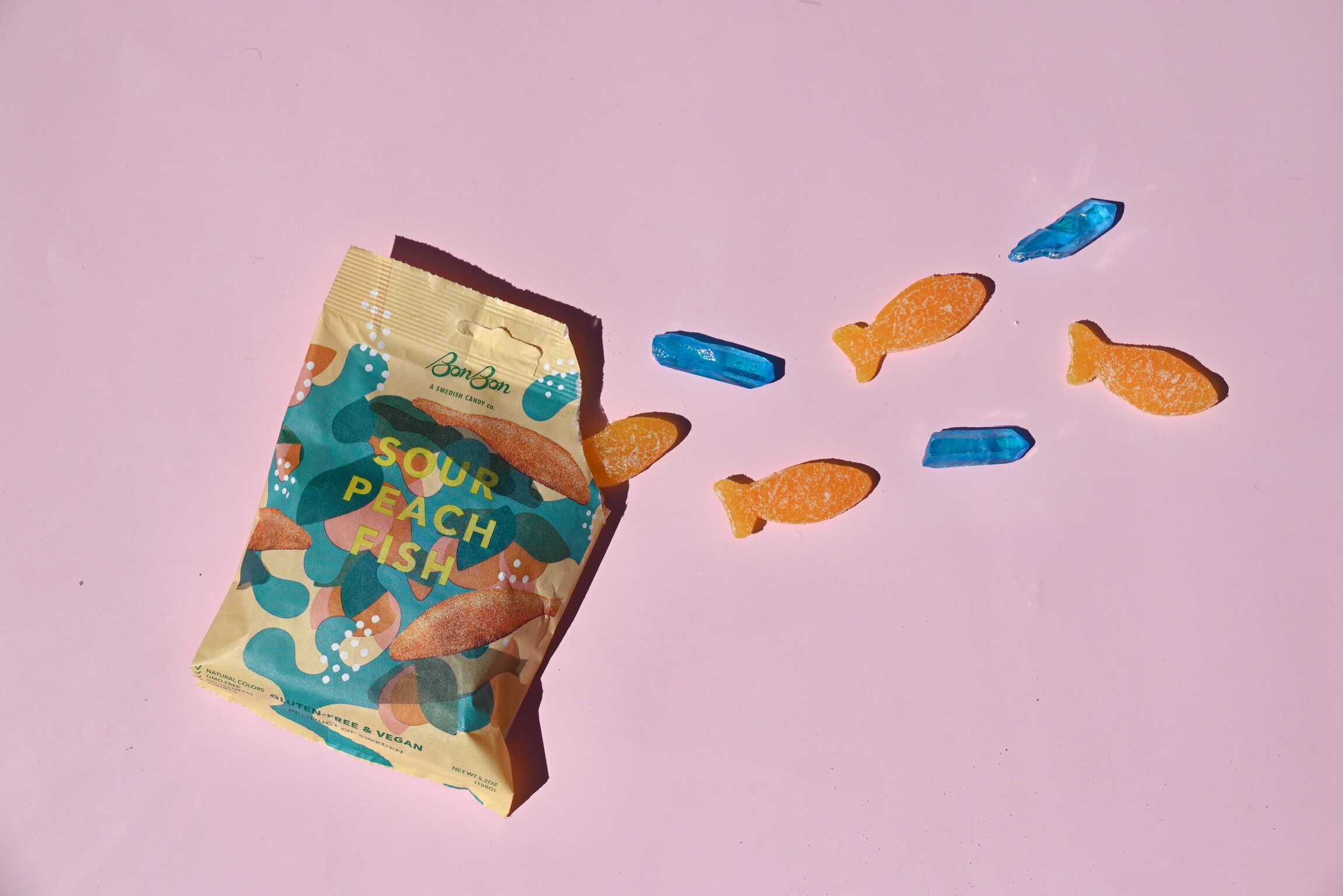 Sour Peach Fish - Swedish Candy 5.2oz (150g)