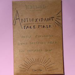The Antioxidant Mask on a pink background.