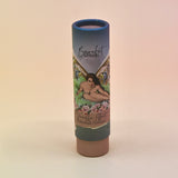 The Vanilla Effect 8ml Roll on Perfume on a light pink background.