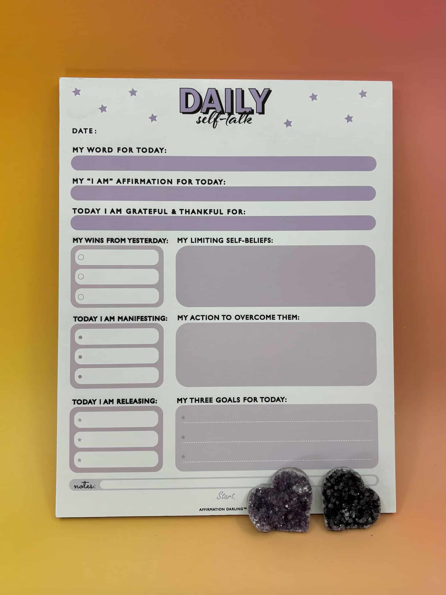 Daily Self-Talk Notepad – 31 Days of Mindset Magic
