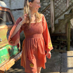 Elephant Embroidery Dress