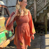 Elephant Embroidery Dress