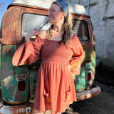 Elephant Embroidery Dress