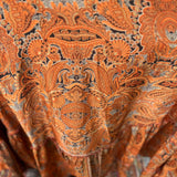 Hippie chic silk boho maxi dress full body outfit