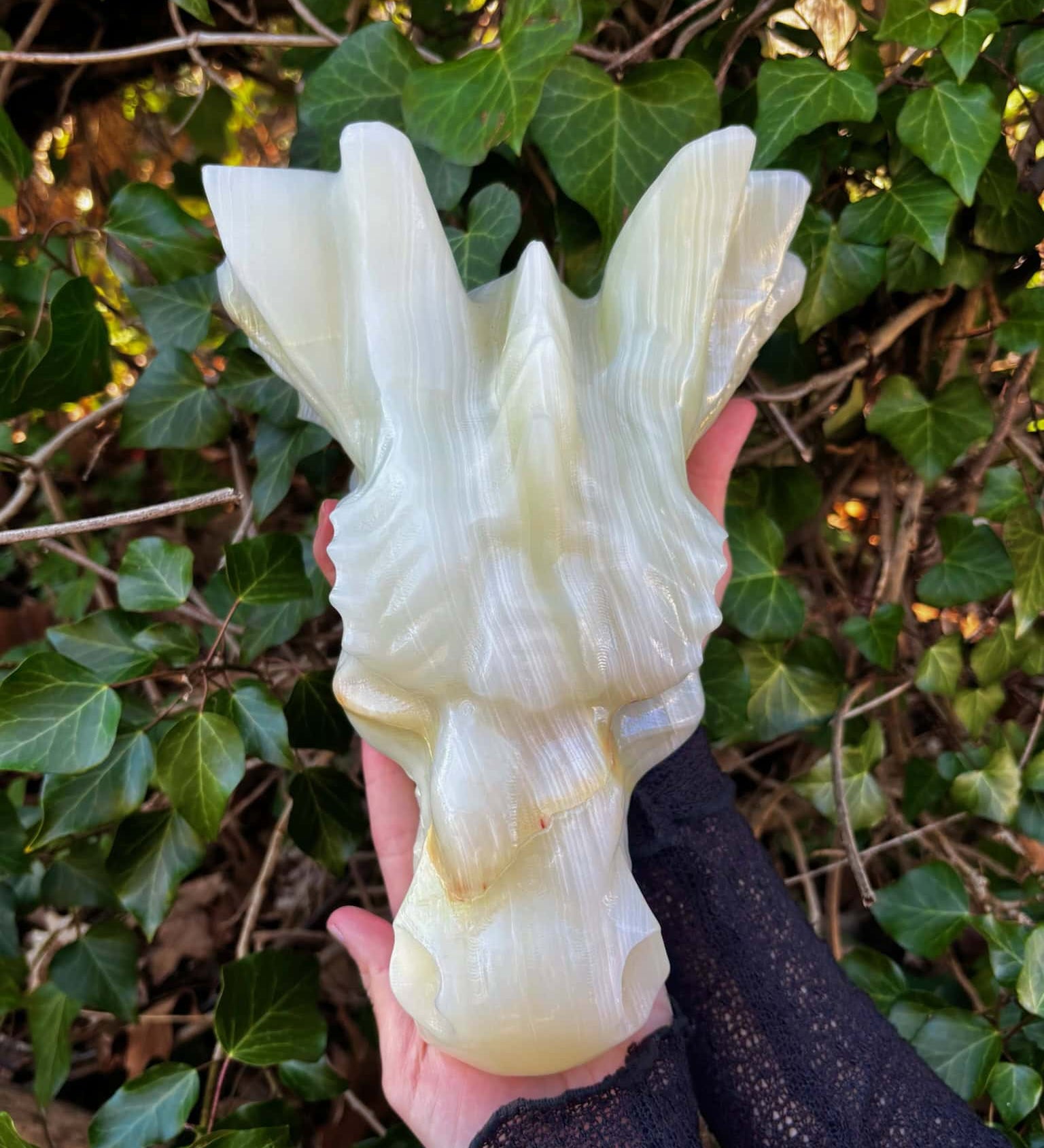 Onyx Crystal Dragon Head