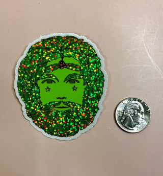 green man sticker