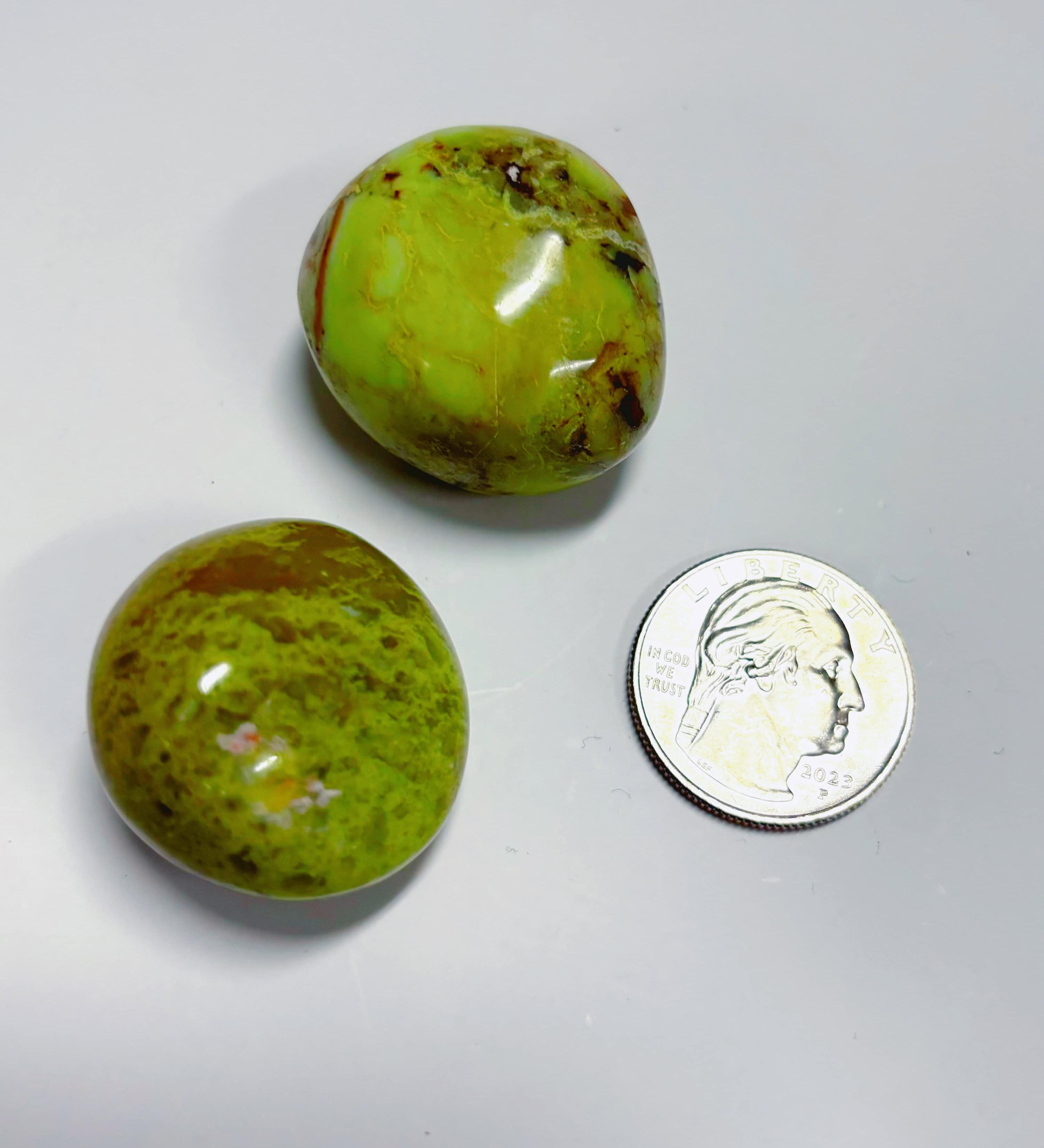 Green Opal Crystal Tumbled Stone
