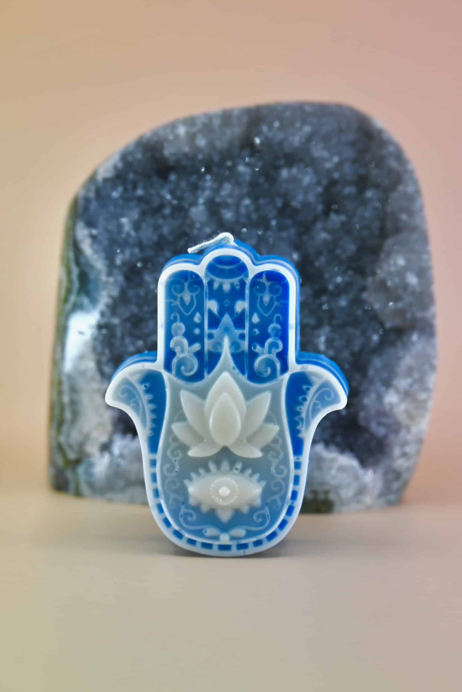 Hamsa Hand Layered Candle