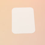 The Emotional Support Nuggets Vinyl Sticker on a pink and yellow background, showing off the back.