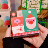 Geometric Santa Shower Steamer Set - Spiced Citrus Holiday Shower Steamer 4-Pack