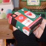 Geometric Santa Shower Steamer Set - Spiced Citrus Holiday Shower Steamer 4-Pack