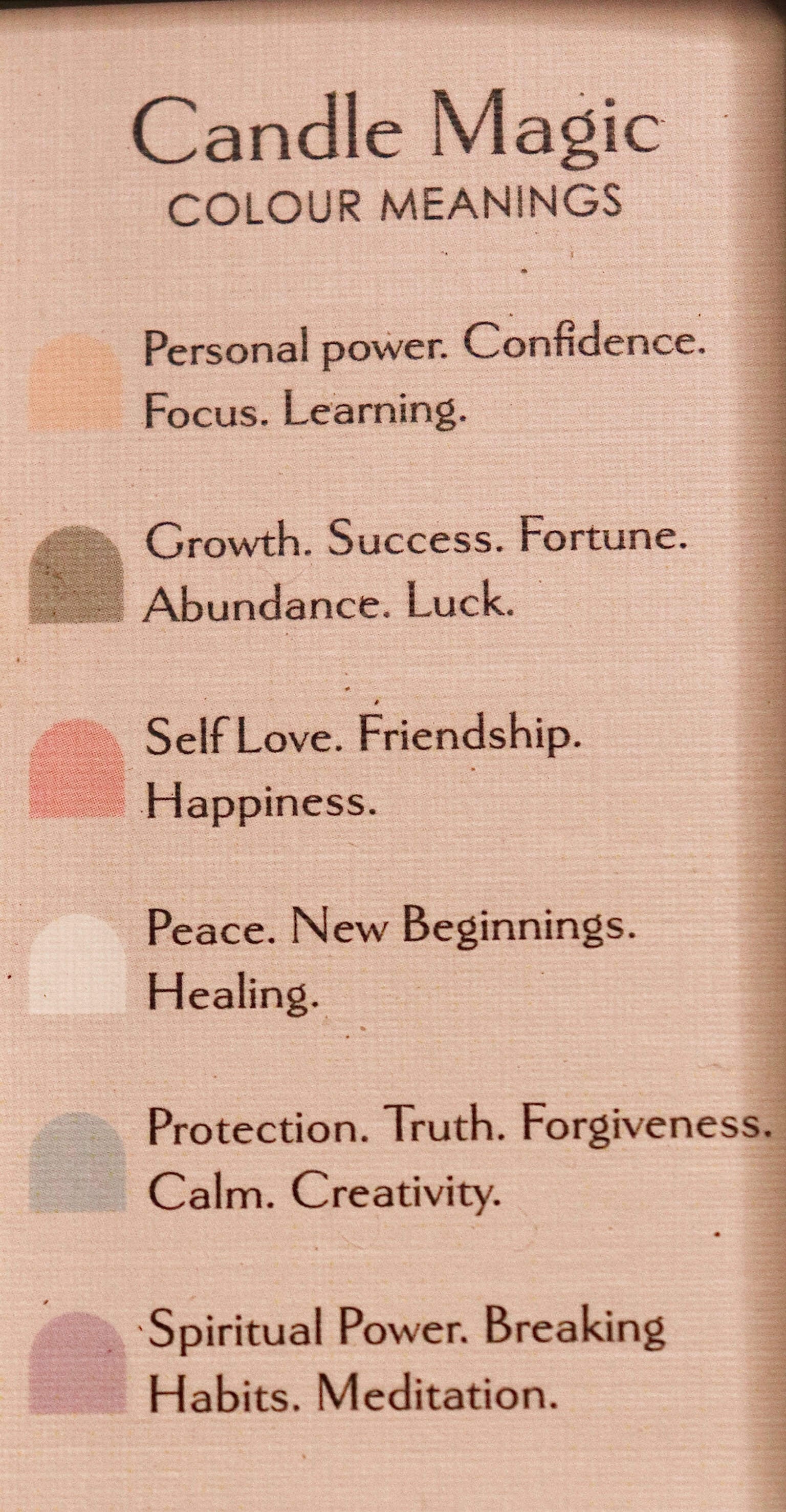 Intention Candles by Homebound Tarot
