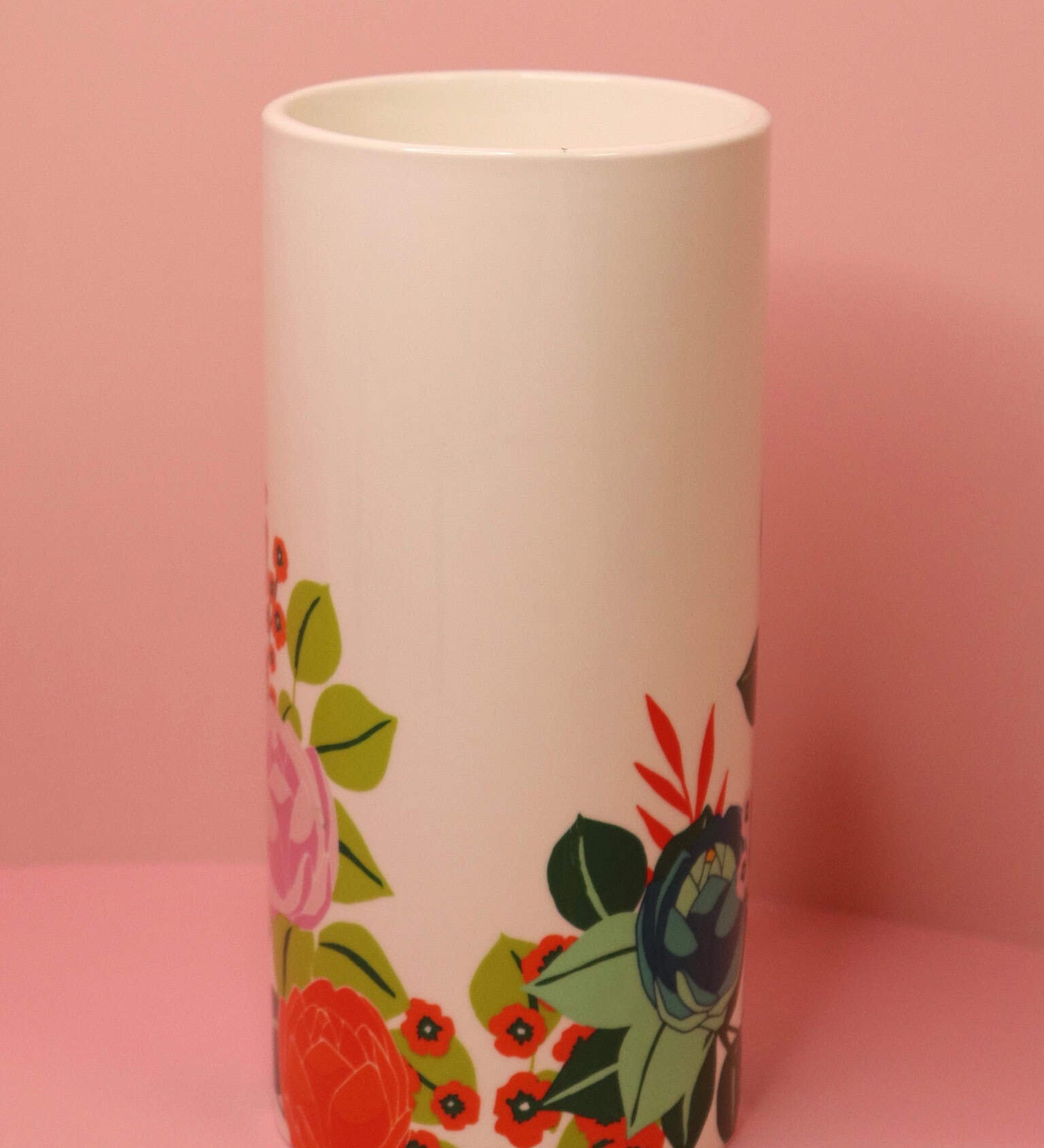 Cylinder Vase, Garden Blooms