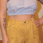 Upcycled Stripe Tube Top