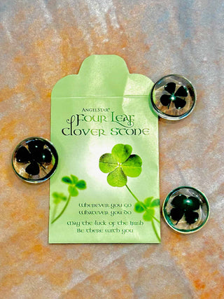 4 Leaf Clover Resin Stone