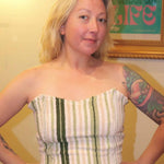 Upcycled Terry Cloth Bustier Top