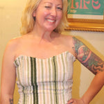 Upcycled Terry Cloth Bustier Top