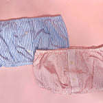 Upcycled Stripe Tube Top