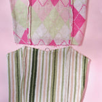 Upcycled Terry Cloth Bustier Top