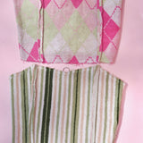 Upcycled Terry Cloth Bustier Top