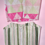 Upcycled Terry Cloth Bustier Top