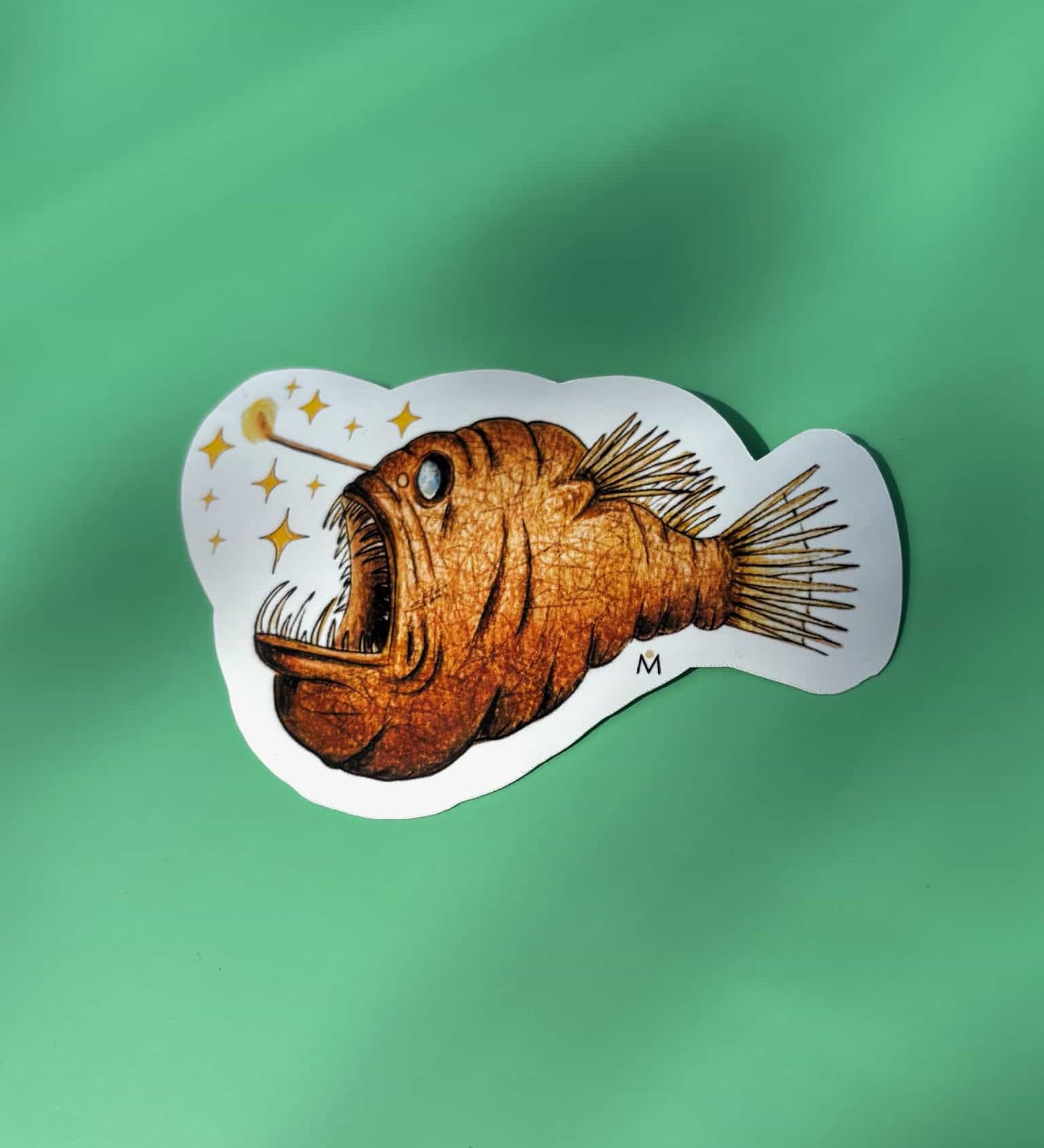 Handmade Anglerfish Sticker