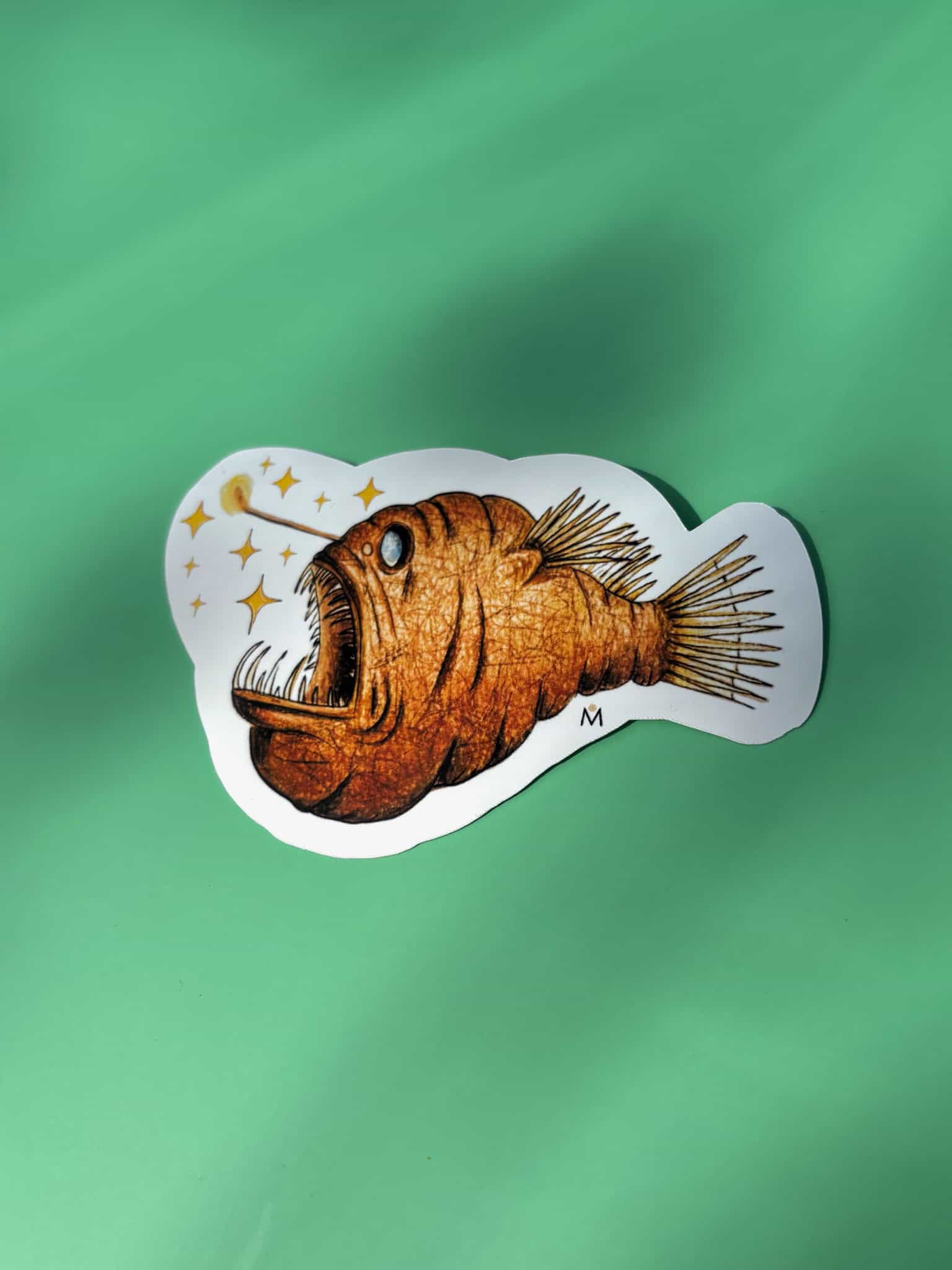 Handmade Anglerfish Sticker