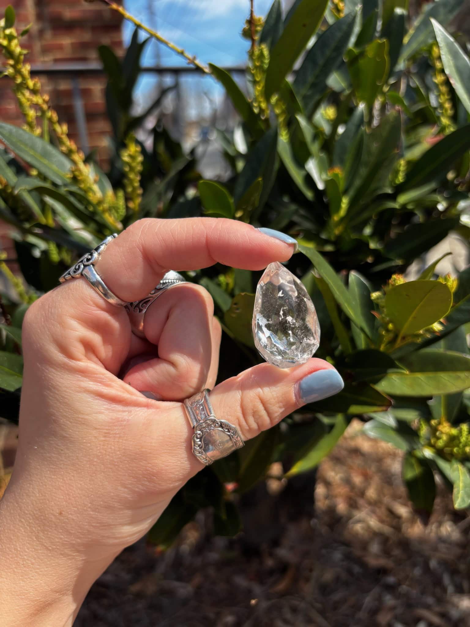 Gemstone Mini Faceted Flame