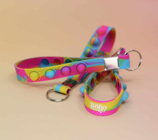 Boho Depot Rainbow Pop-It Keychain Wristlet