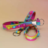 Boho Depot Rainbow Pop-It Keychain Wristlet