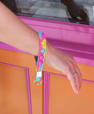 Boho Depot Rainbow Pop-It Keychain Wristlet