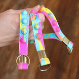 Boho Depot Rainbow Pop-It Keychain Wristlet