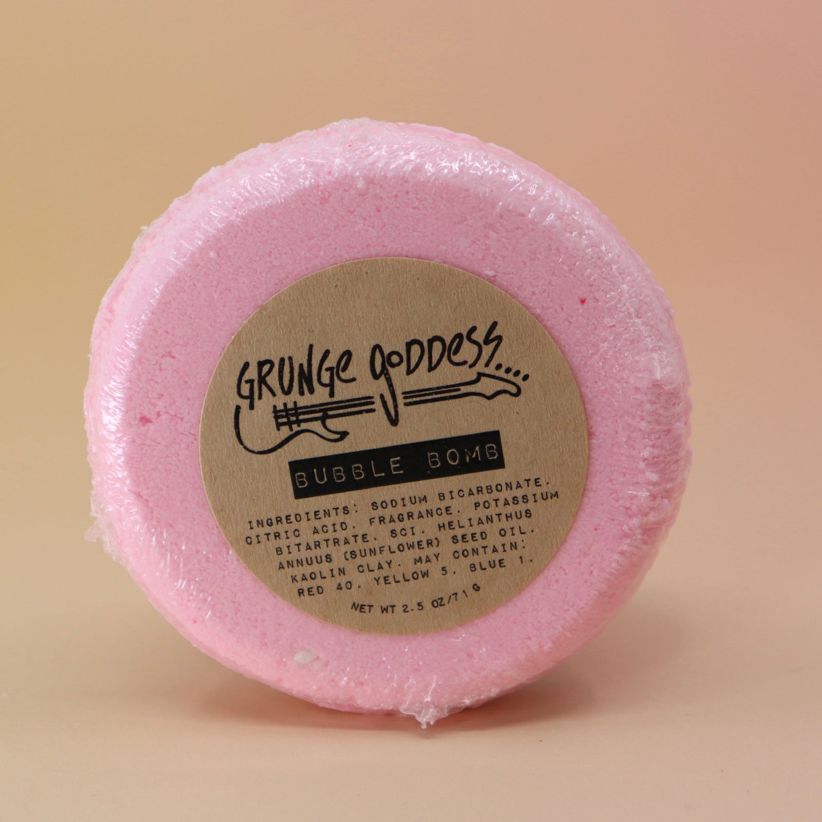 The Chill Pill Bubble Bath Bombs on a peach colored background.