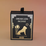 The Wish Granter Incense Cones box on a pink and yellow background.