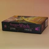 The Seasons of the Witch - Litha Oracle by Lorriane Anderson on a peach-colored background.