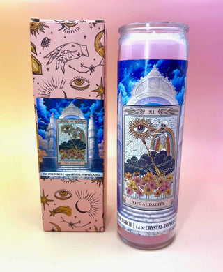 The Audacity - Crystal Topped Altar Candle