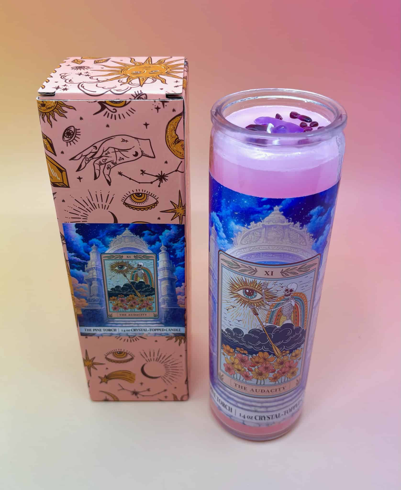 The Audacity - Crystal Topped Altar Candle